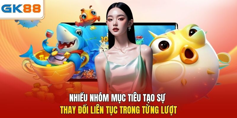 Nhiều nhóm mục tiêu tạo sự thay đổi liên tục trong từng lượt